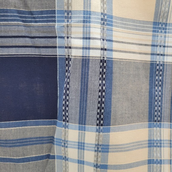 Allison Daley Button Down Plaid Thread Blouse w/ Roll Up Sleeves Womens Sz 2XL - Picture 3 of 12